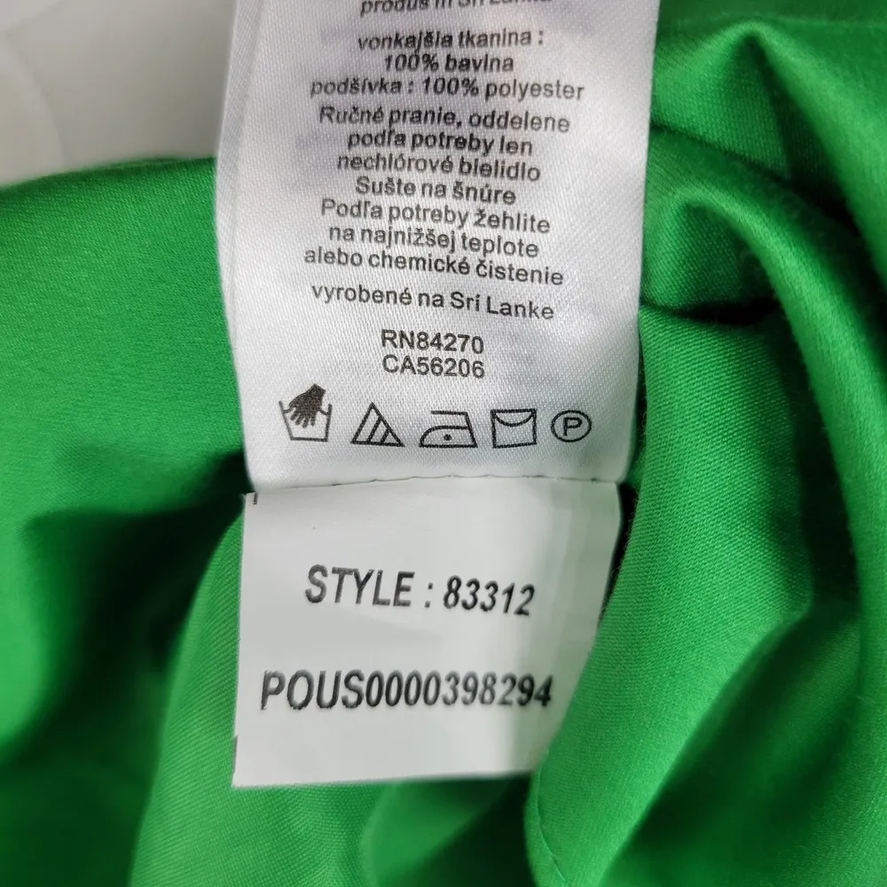 Davids Bridal Green Cotton Satin Mini Strapless Ruched Bridesmaid Dress Size 4 - Image 4