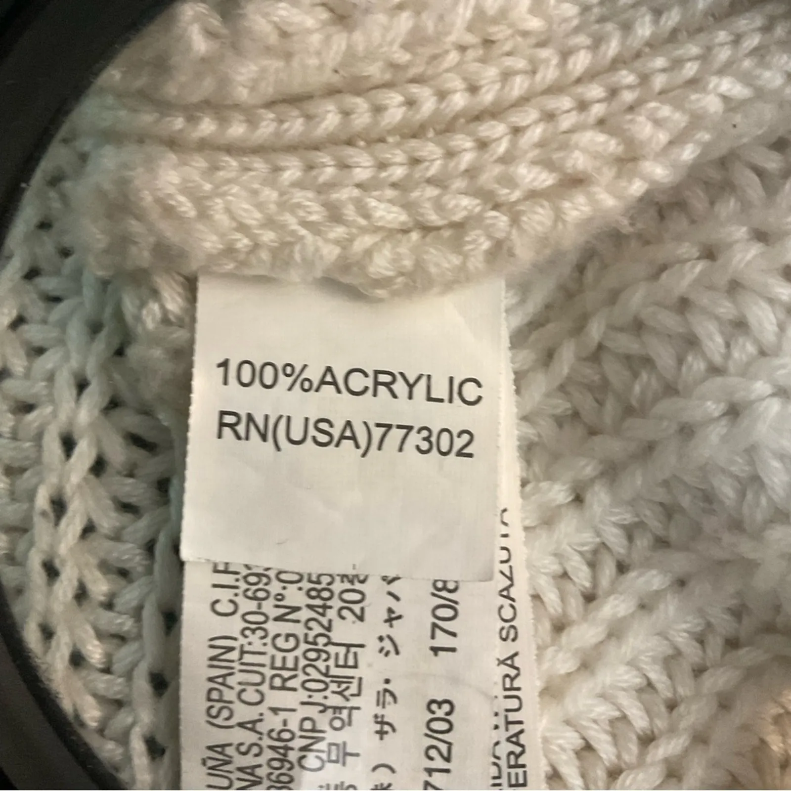 ZARA Cream Crewneck Knit Long Sleeve Sweater M Cozy Comfy Winter Casual Classic - Image 10