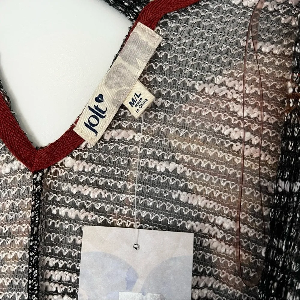 JOLT kimono style open front cardigan size medium large - Image 11