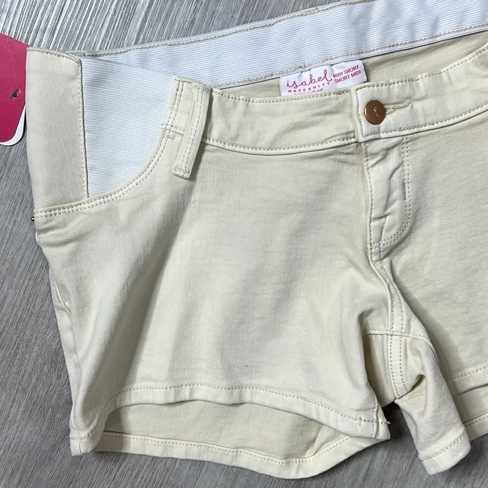 nwt // Isabel maternity Ingrid & Isabel jean midi shorts - Image 3