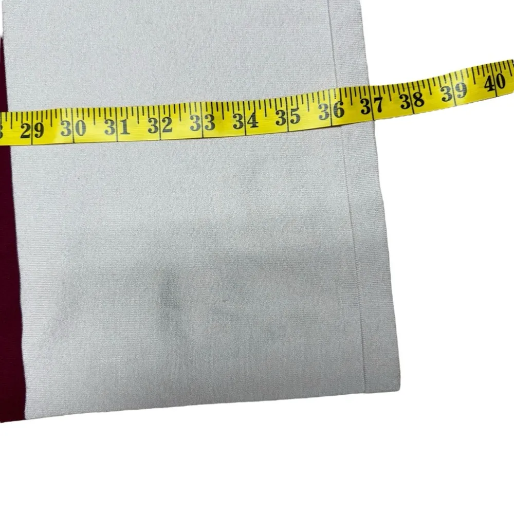 Weekend Max Mara Beaded Neckline Color Block Knit Shift Dress Size Medium - Image 16