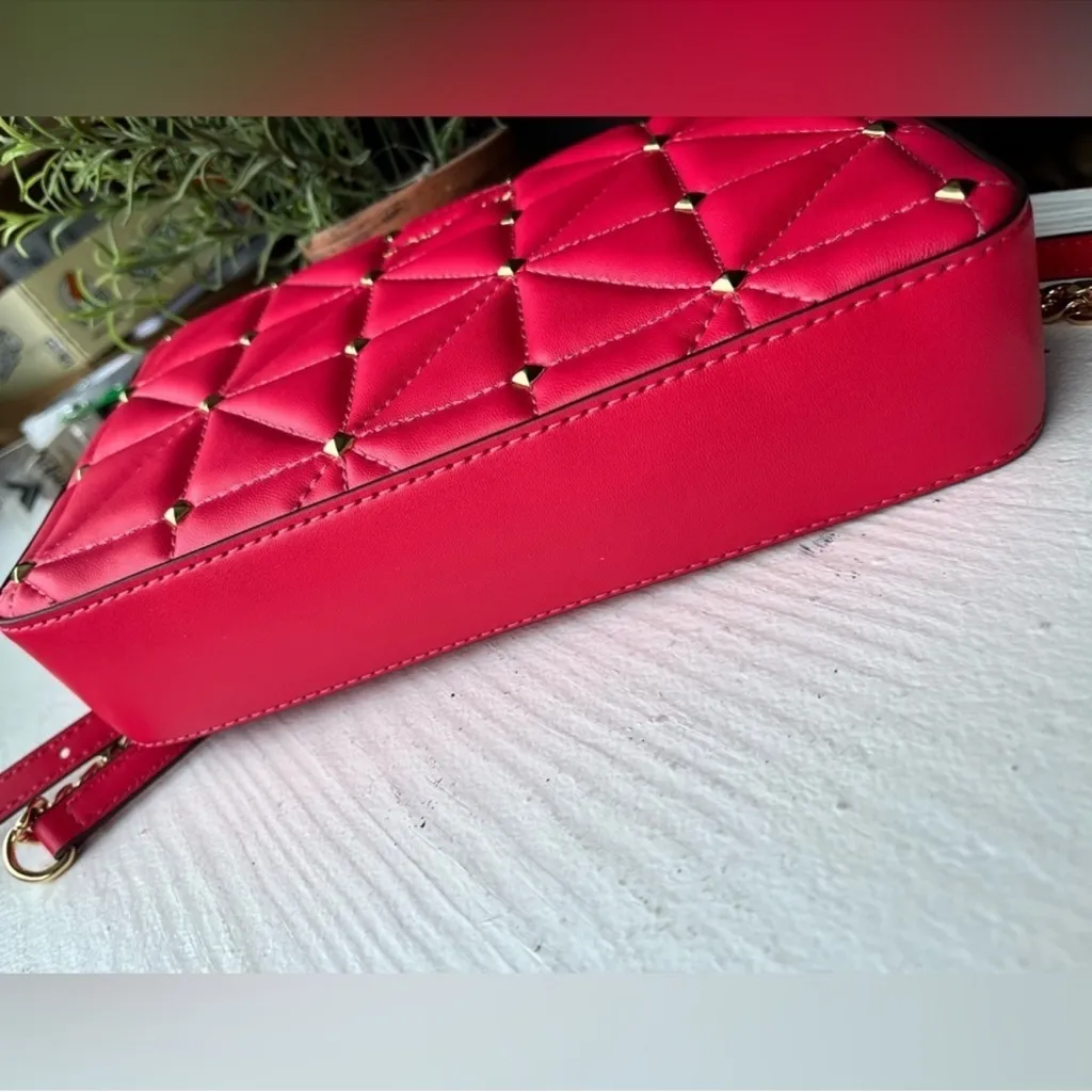 Michael Kors Jet Set Crossbody Bag Hot Pink Saffiano Leather NWT - Image 3