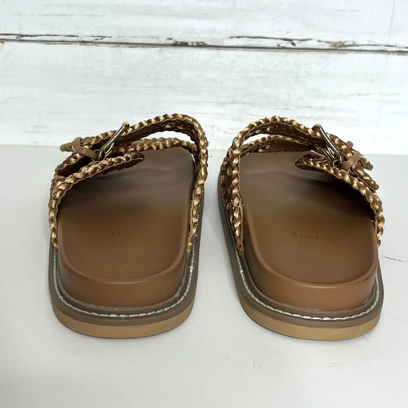 Joie Weaver Slide Sandals Brown Shoe Size 9.5 - Image 6