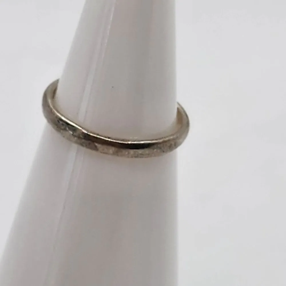 Sterling Silver Plain Band Ring (2) Silver - Image 3