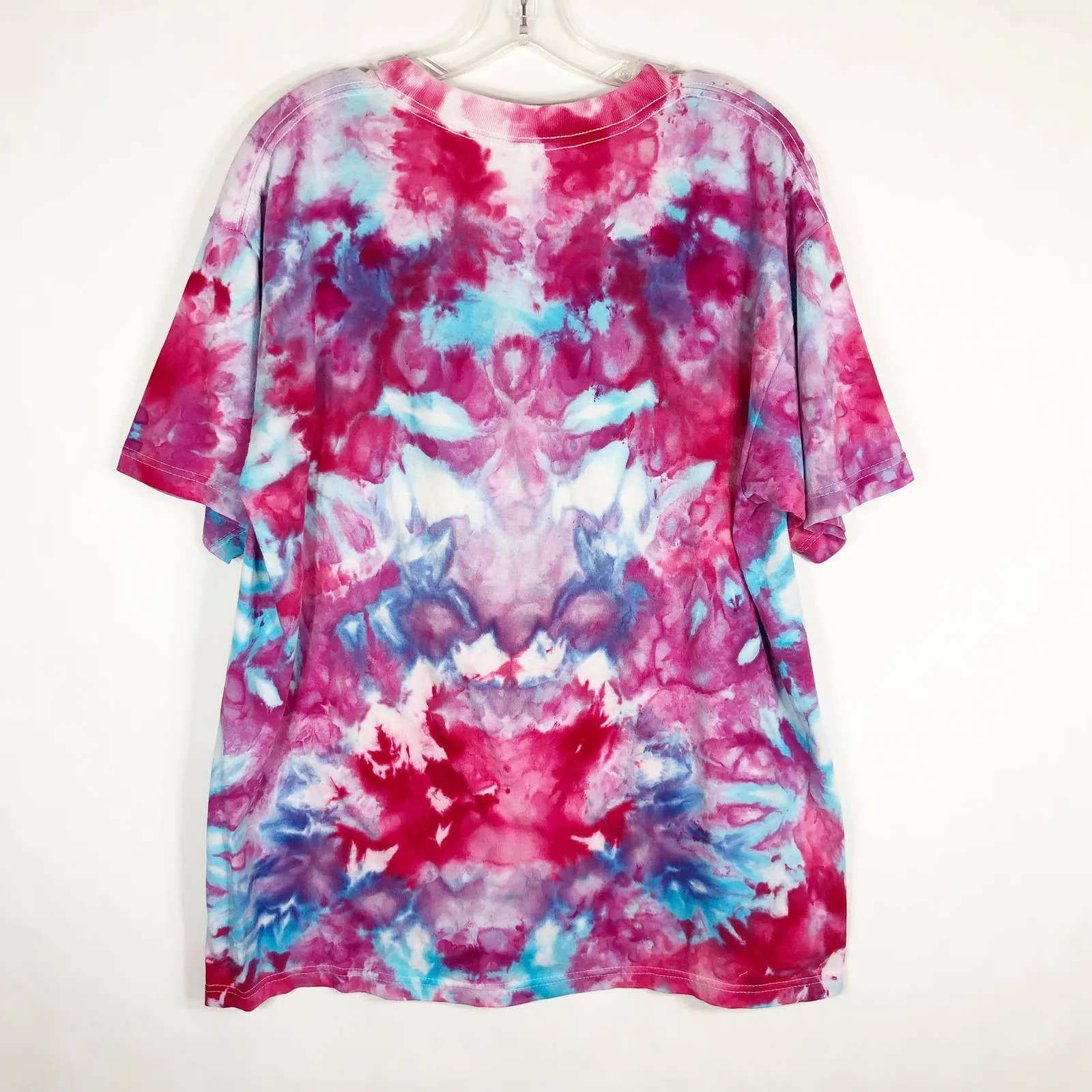 Cat Lady Tie Dye Tee Size Large Gildan Handmade Unisex Pink Blue Purple‎ 144 - Image 2