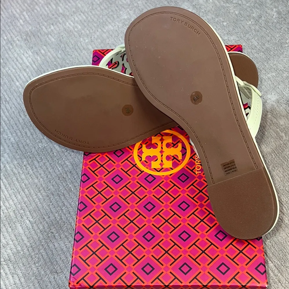 Tory Burch miller naplak leather clr meadow mist/400. size6 - Image 6