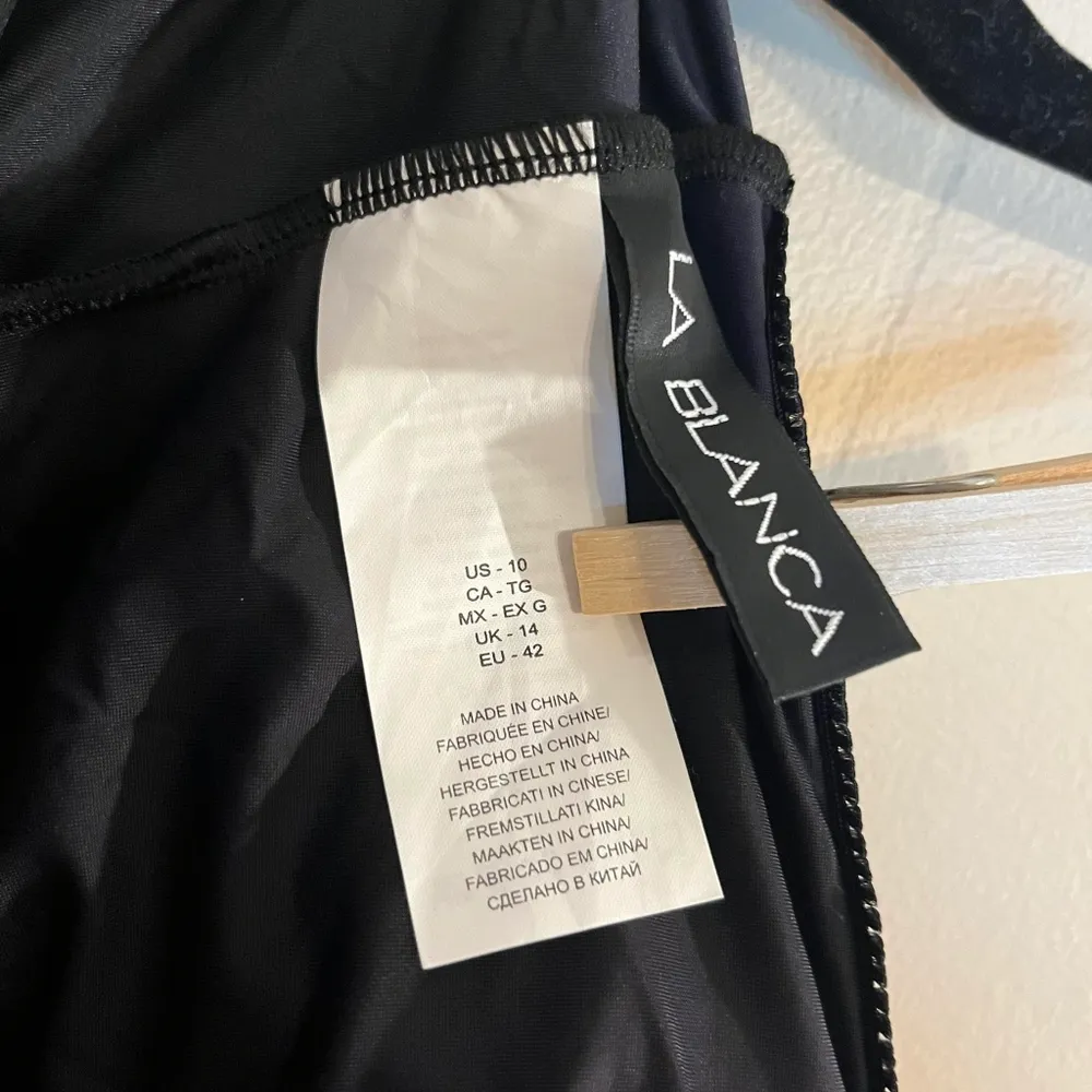 La Blanca Island Goddess Underwire Scoop Front Lingerie One Piece - Black - Image 8