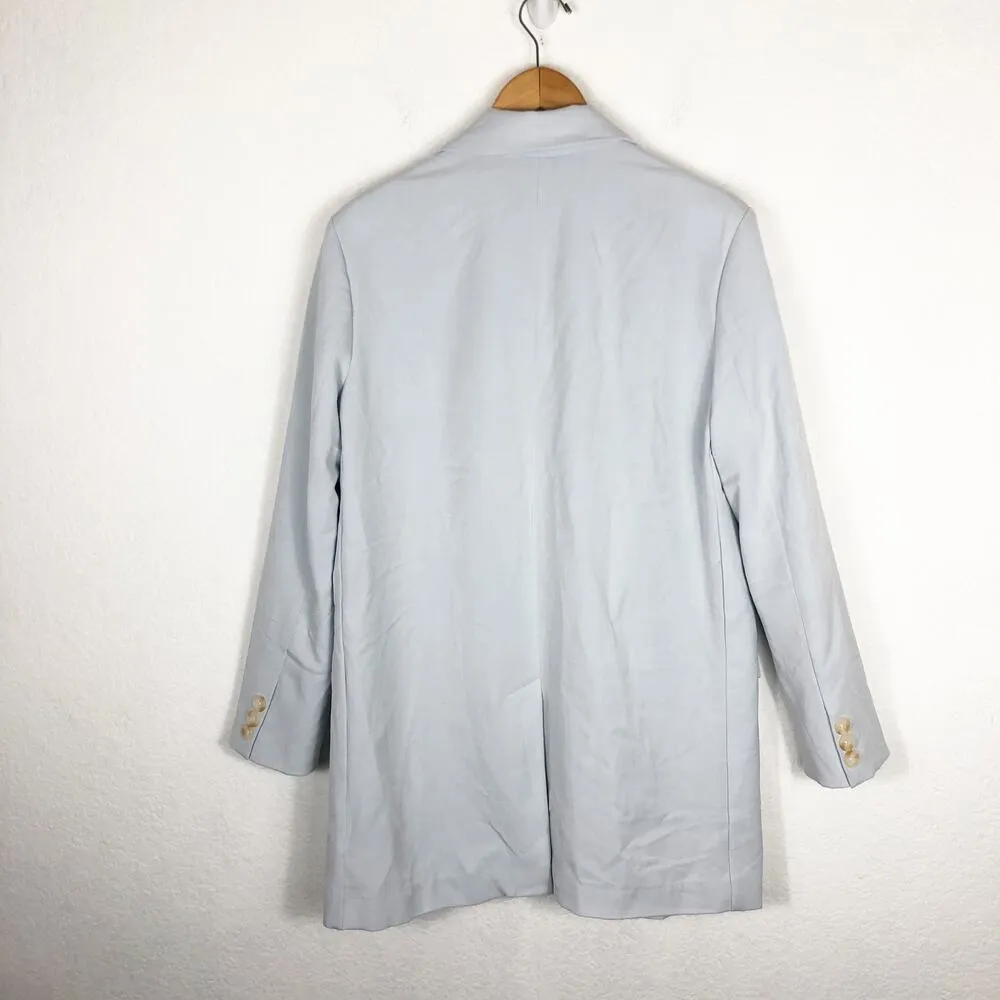 BB Dakota by Steve Madden Dress to Thrill Blazer Light Blue Womens Size Large - Image 12