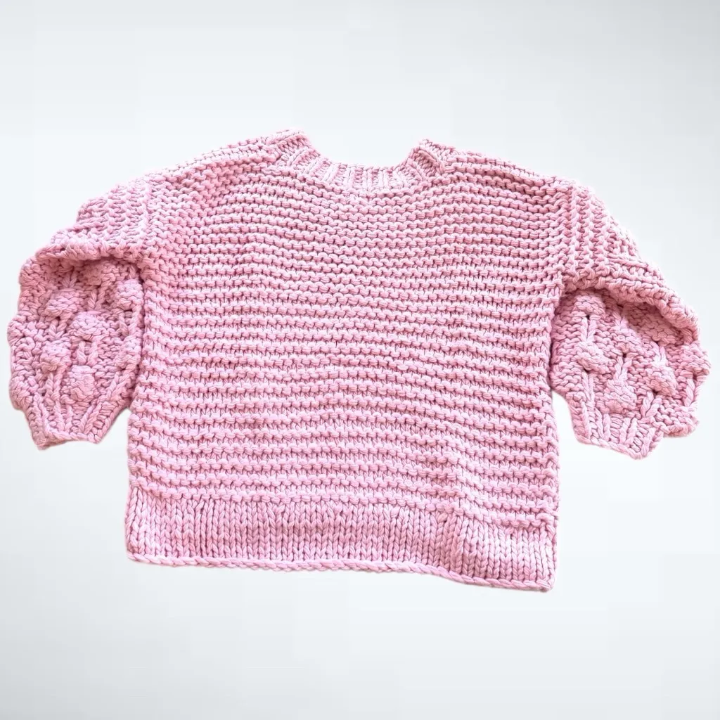 POL Oversized Chunky Sweater in Pink Size S - Image 4