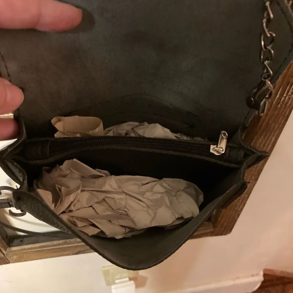 LEATHER CROSSBODY/Waist pack black leather shoulderbag versatile mini - Image 5