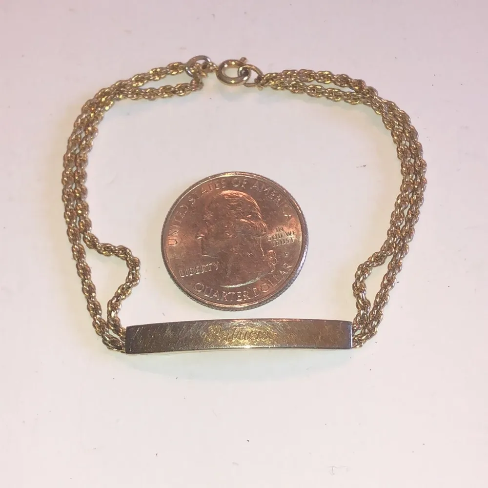 Speidel Patricia Name Engraved With Love ‘94 Rope Chain Bracelet - Image 8