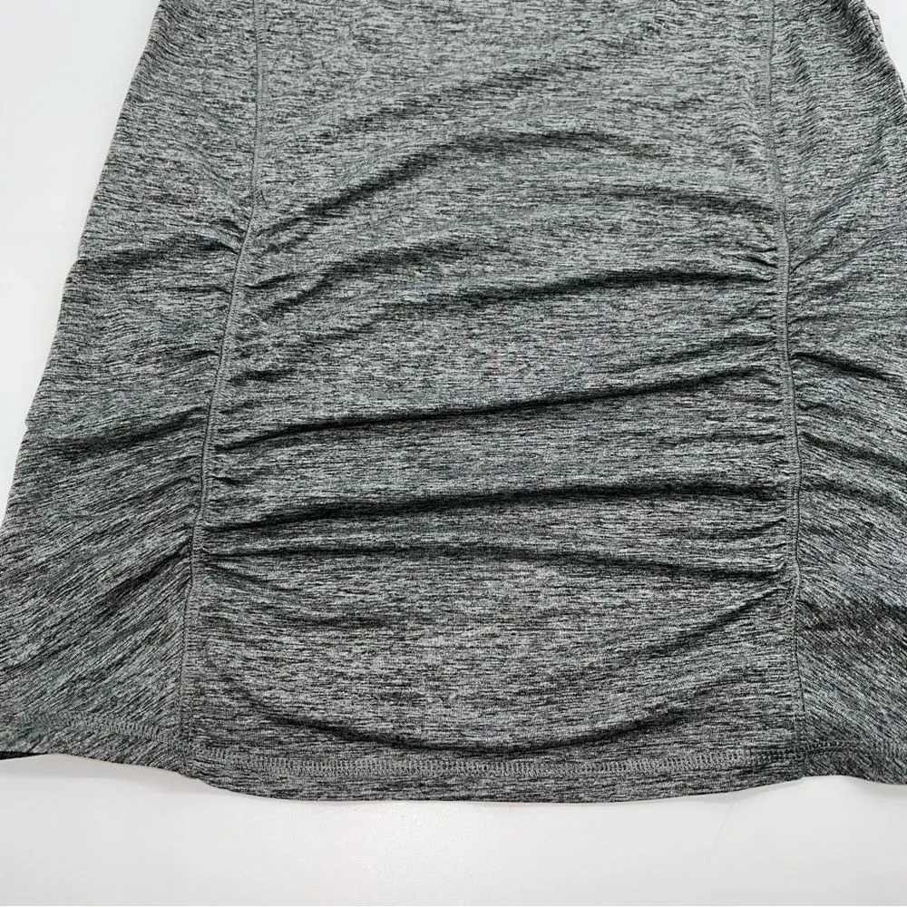 C9 Champion Gray Space Dyed Racer Back Athletic Tank Top w/Ruched Princess Seams - Image 3