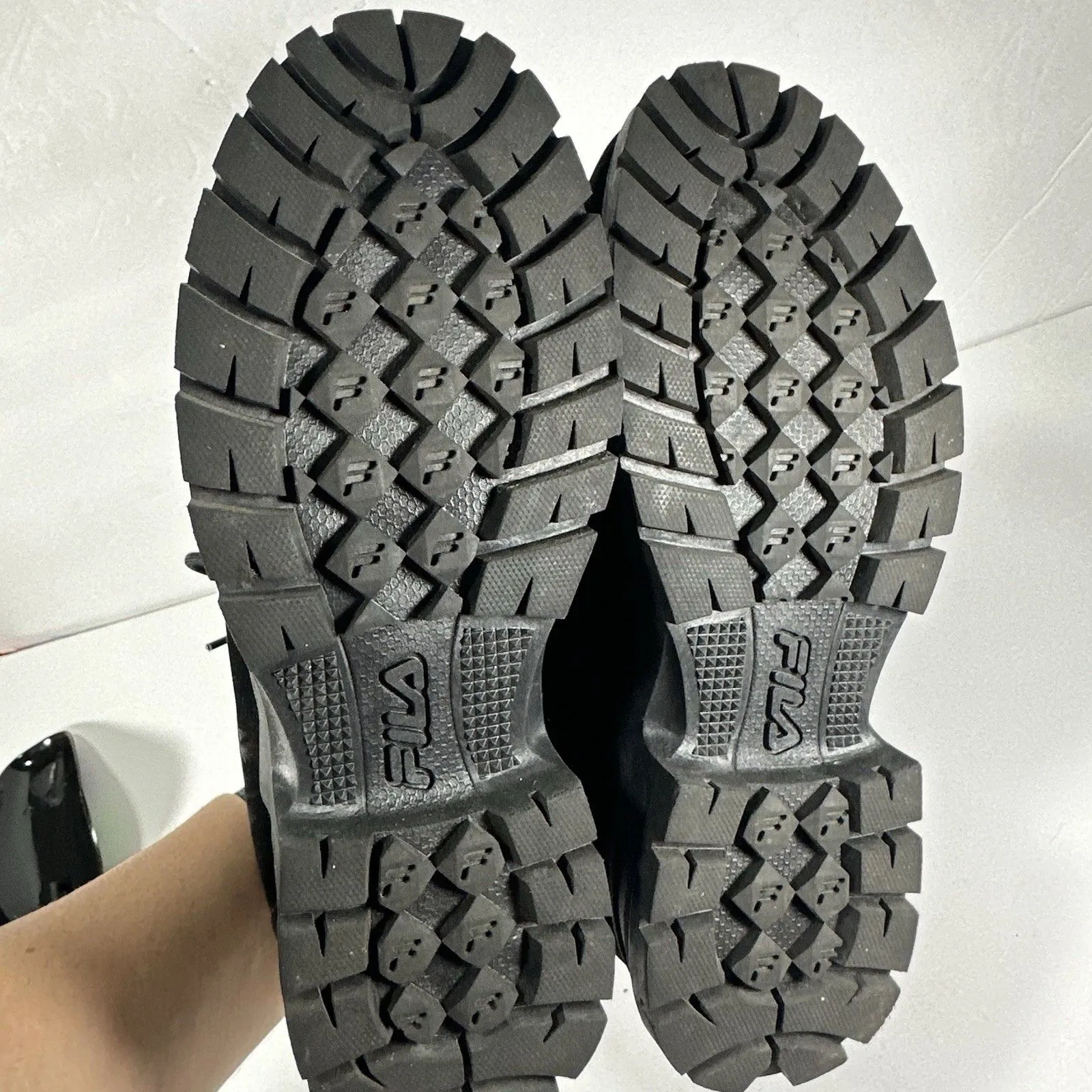 FILA Women's Black Synthetic Velvet Boots - Gold Hardware - Size 9 US - Image 8