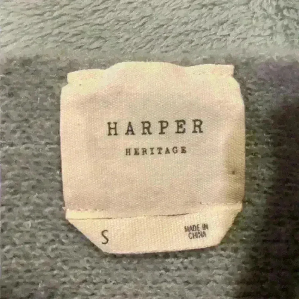 Women’s Gray Harper Heritage Off the Shoulder Sweater - Image 3