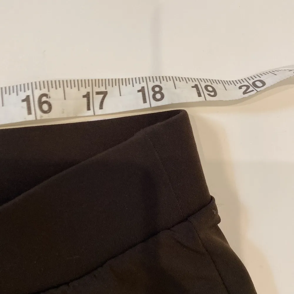 Chico’s Chocolate Brown Elastic Waist Ruched Ankle Ankle Pants Stretch EUC Sz 16 - Image 31