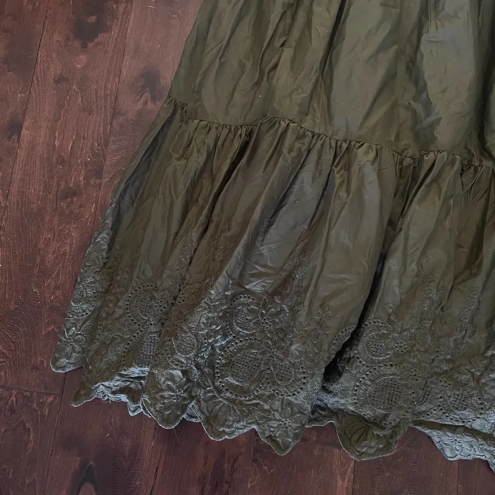 NEW Jason Wu Tiered cottagecore Maxi eyelet embroidered dress size XL - Image 4