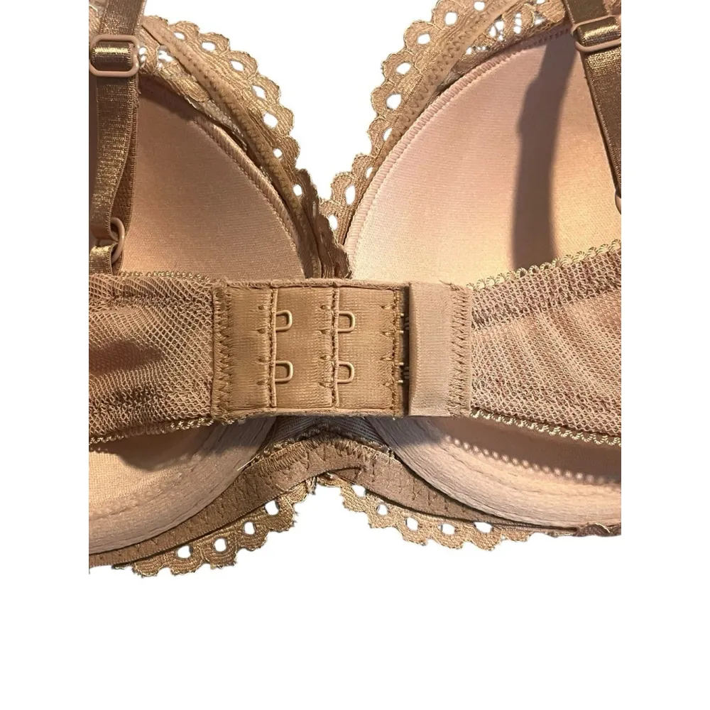 b.tempt'd by Wacoal Bra 34C Ciao Bella Plunge Contour Padded Underwire Lace NWT Tan Size undefined - Image 5