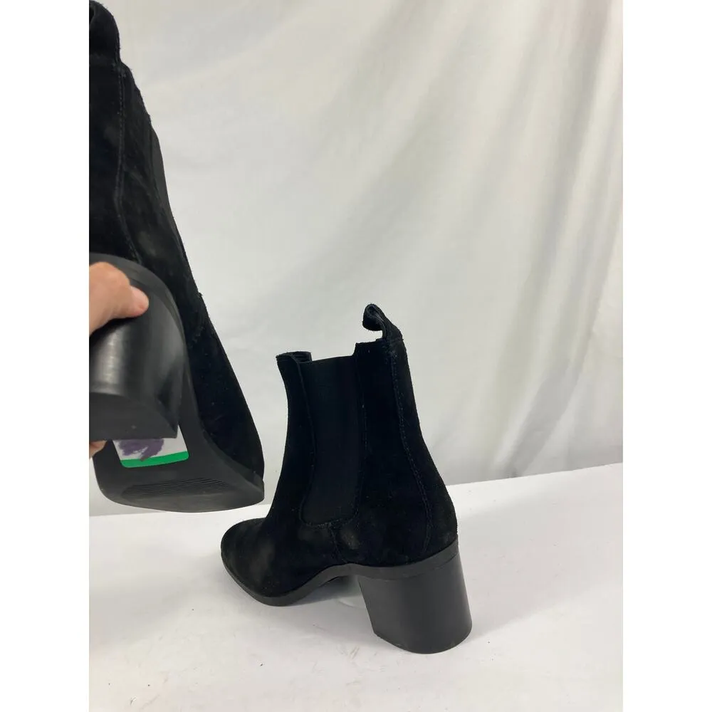 Steve Madden Rhiannon Suede Chelsea Ankle Boot in Black Size 9.5 - Image 6