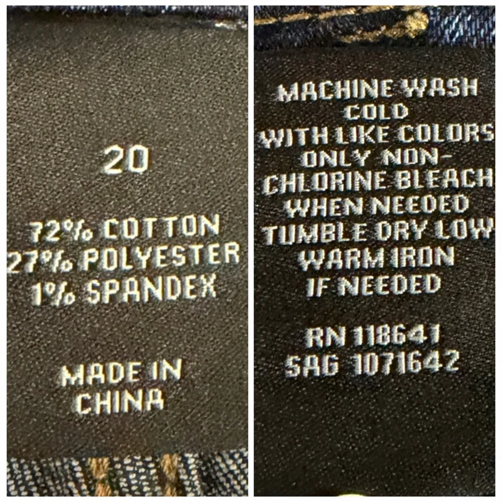 Lane Bryant Capri Jeans Mid Rise Parch Pockets Dark Wash Women’s Plus Size 20 - Image 9