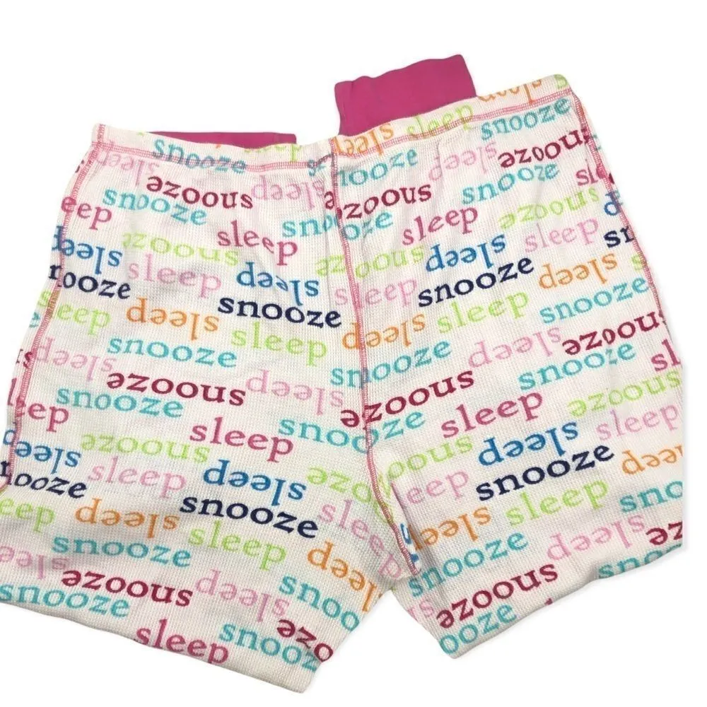 Sonoma pink waffle knit 2 pc drawstring pajama pant - Image 5