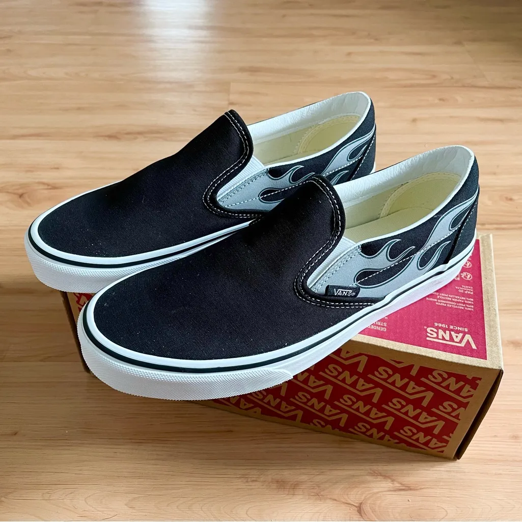Vans Classic Slip-On 'Reflective Flame' Women 10.0 US Mens 8.5 US - Image 5