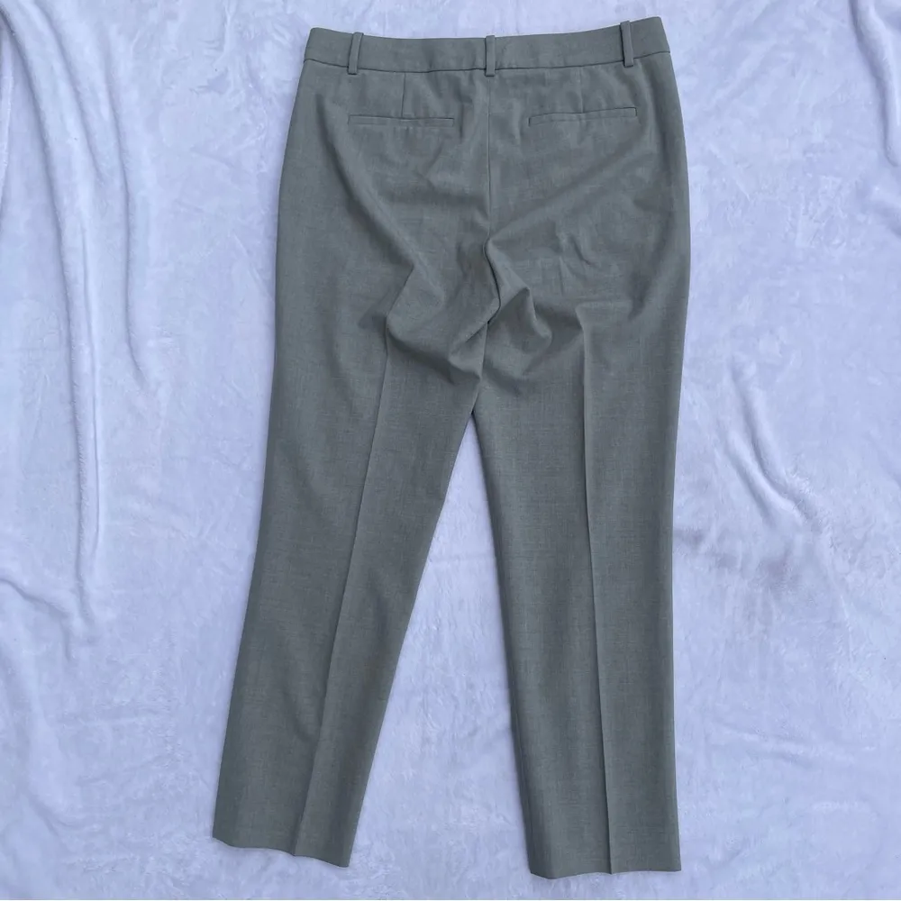 Theory Tapered Straight Leg Mid Rise Minimalist Office Chic Trouser Pants 8 - Image 3