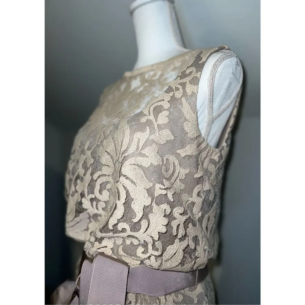 Tadashi Shoji Embroidered Sequin Lace Blouson Gown 6 - Image 14