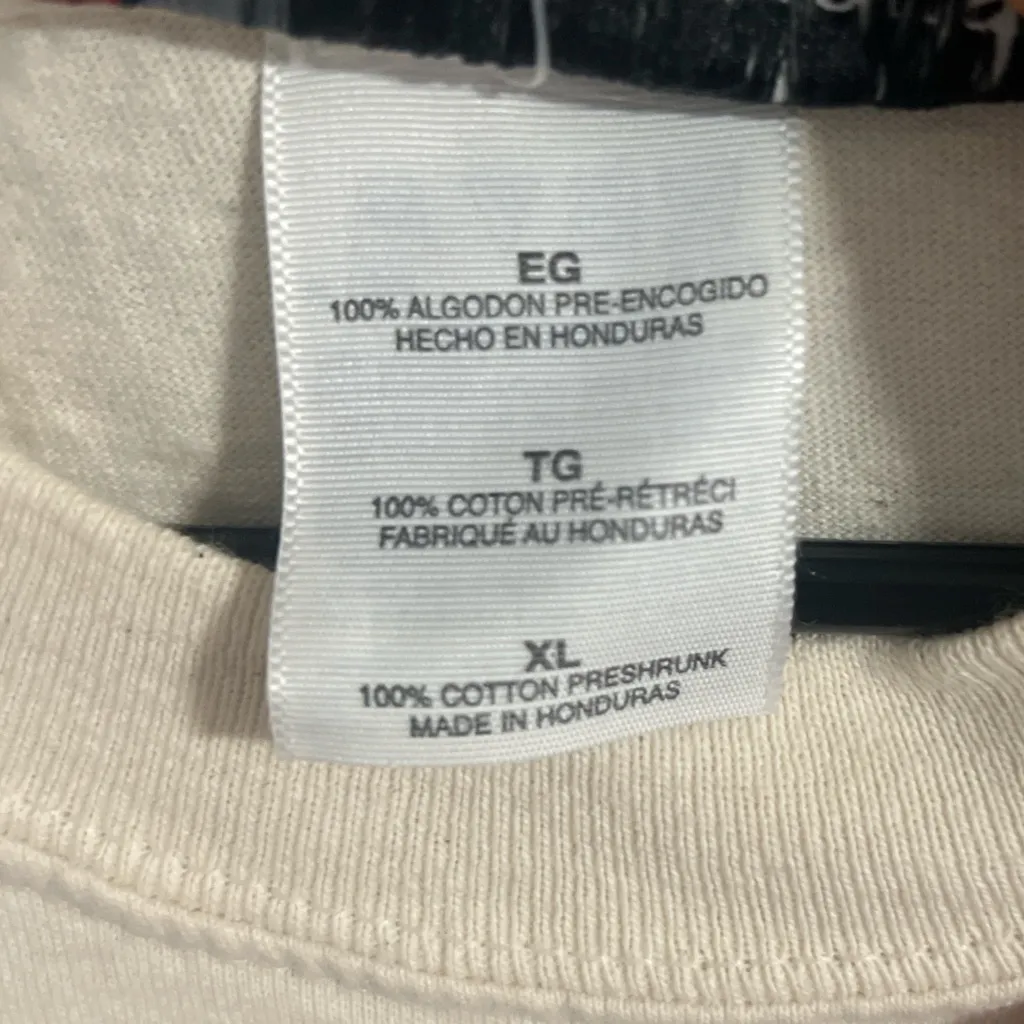 Cream Teddy Bear Graphic Tee Brown Size XL - Image 5