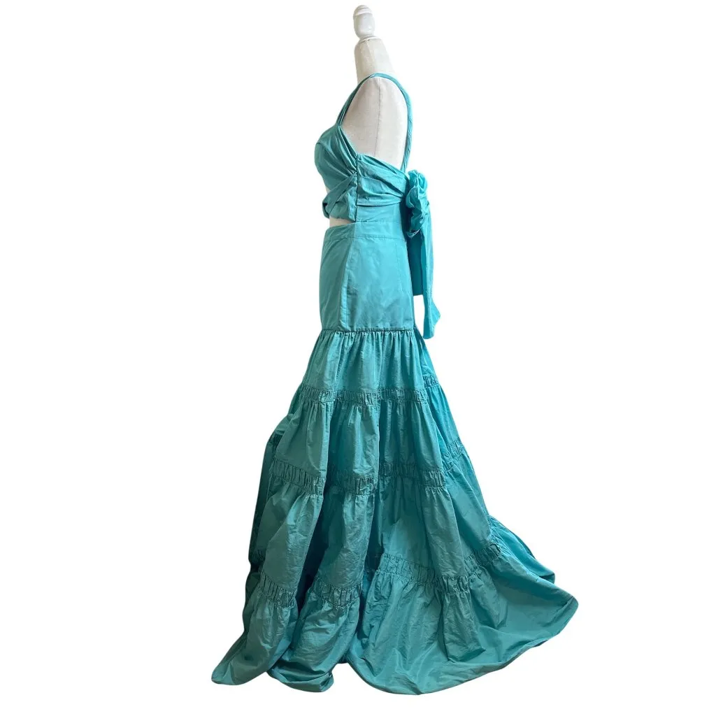 Alexis Chantalle Dress in Aqua Small New Womens Long Maxi Princess Gown - Image 5