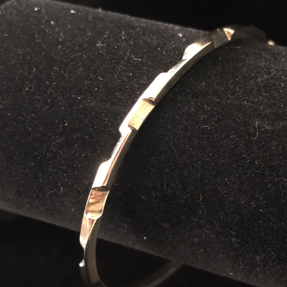 Vintage Mexican Alpaca Silver Bracelet Bangle - Image 3