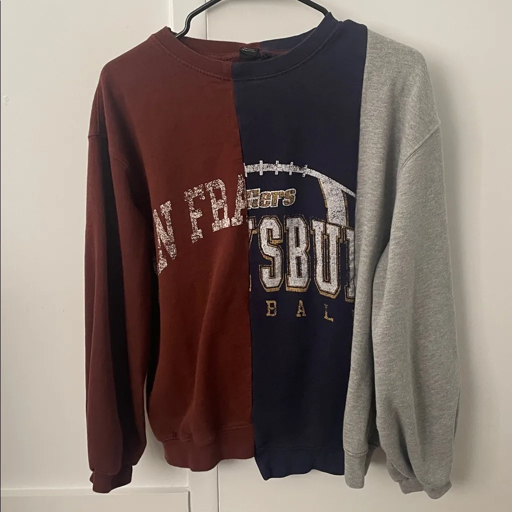 San Francisco Spliced Crew Neck Sweatshirt Size Medium - Image 12