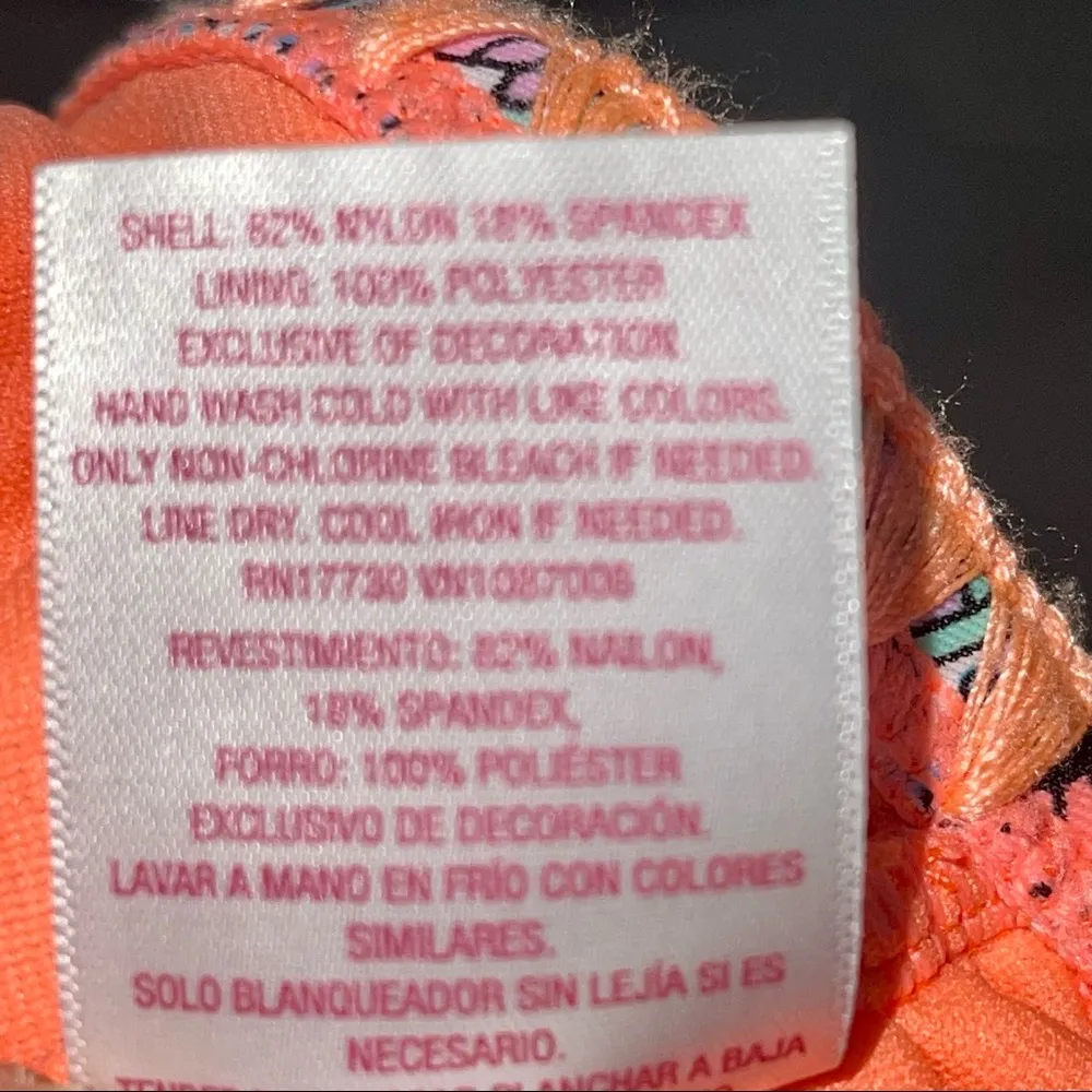 Swimsuit Top only bright colors cross ties in back - Image 5