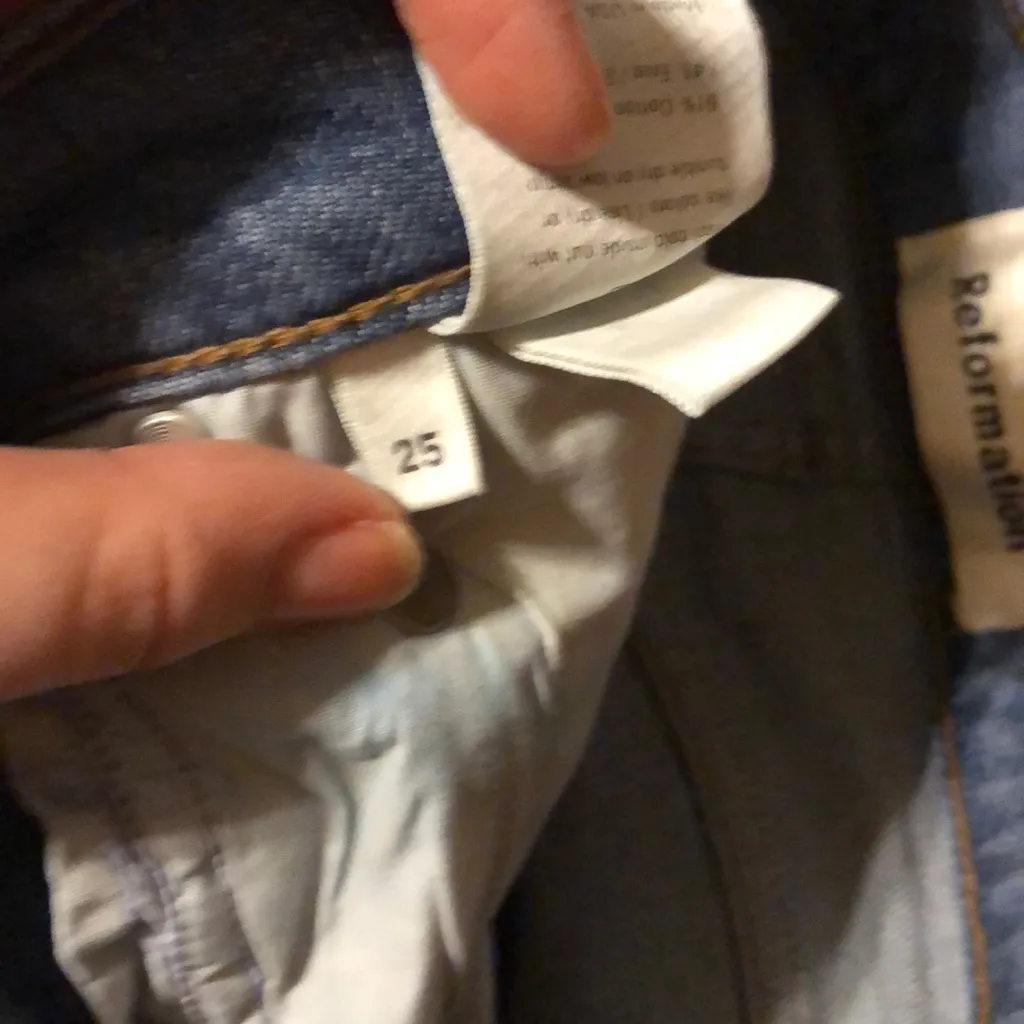 ❤️ Reformation high rise blue jeans - Image 3