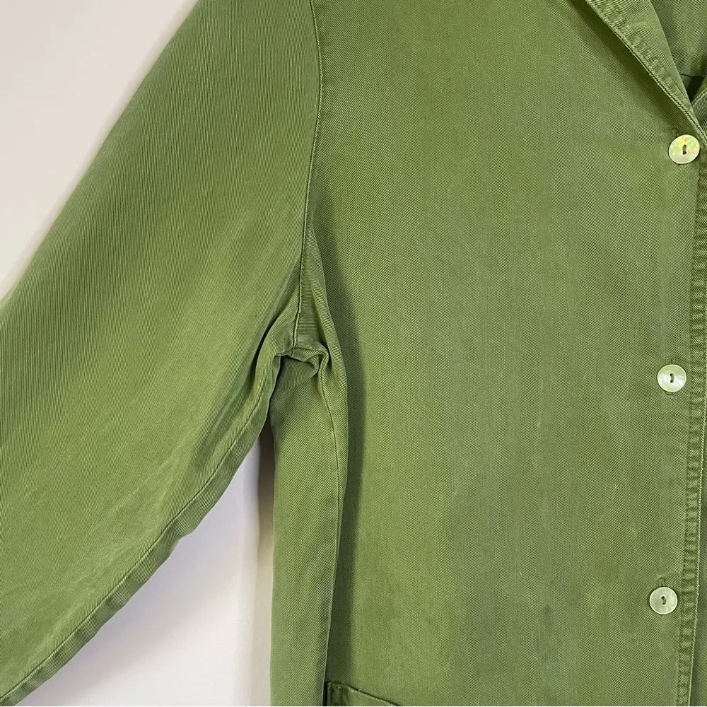 Valerie Stevens Casual Green Shacket Button Front Jacket Cardigan Top Medium - Image 10