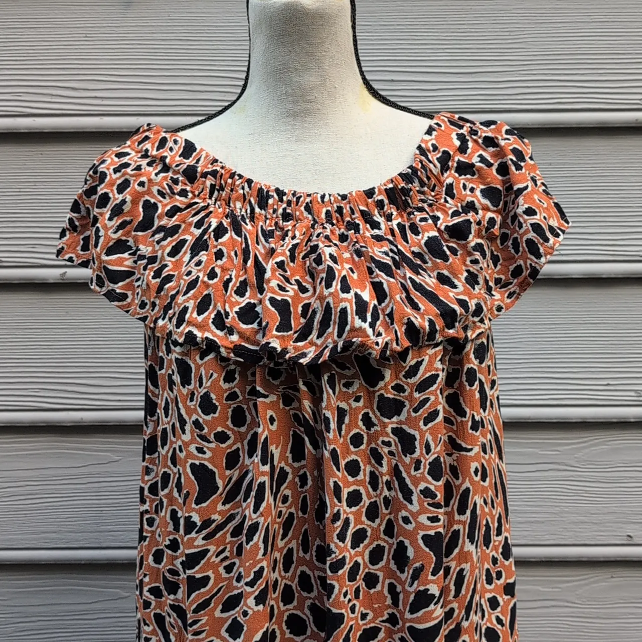 Primark Off-Shoulder Leopard Print Dress - Image 3