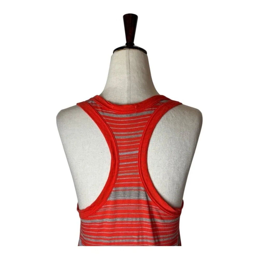 Standard James Perse‎ Tank Top Women Medium Red Striped Racerback Top Athleisure - Image 4