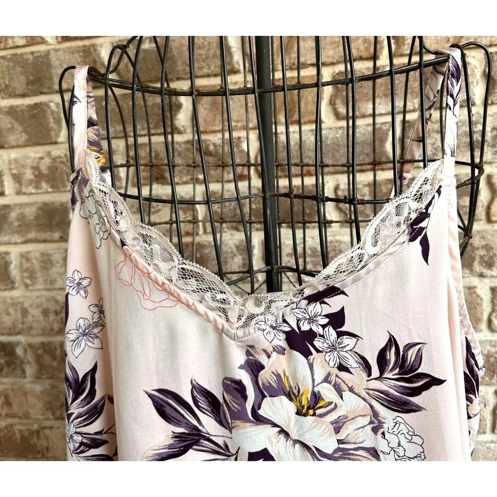 Torrid Sophie Satin Lace Trim Swing Cami Top 1X Floral Sexy Adjustable S… - Image 5