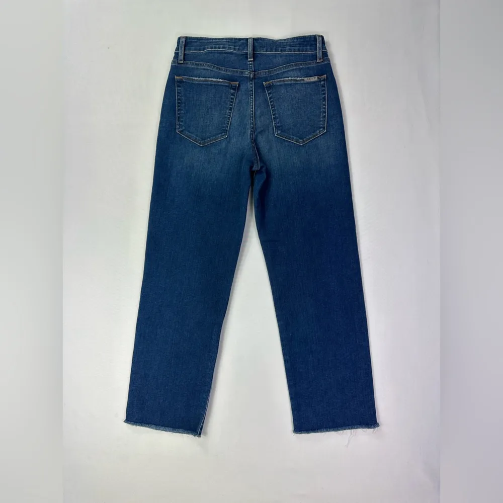 Joe’s jeans high rise straight crop raw hem size 27 - Image 4