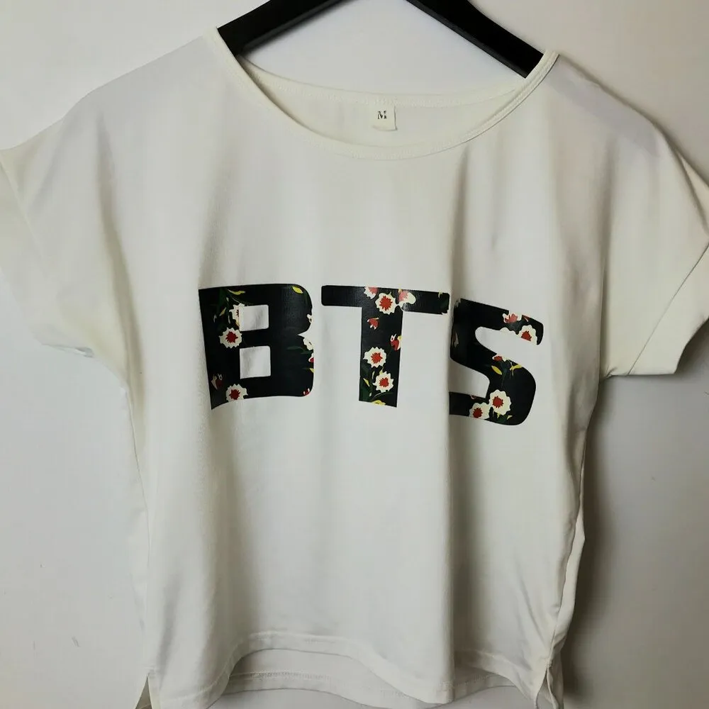 BTS Jung Kook Graphic Tee Womens White Small S T Shirt Top - Image 11