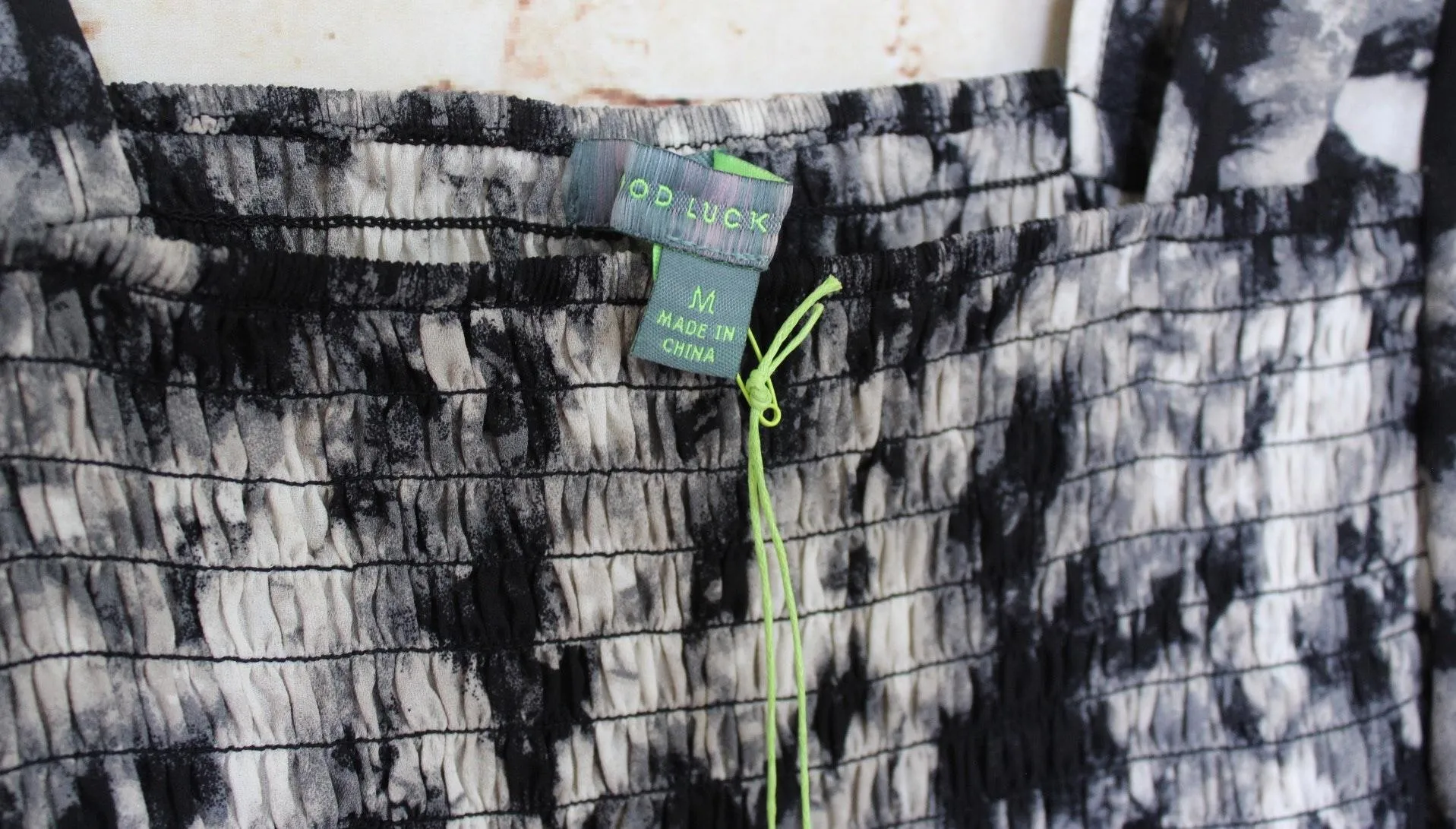 GLG  | Square Neck Tye Die L/S Blouse - Image 9