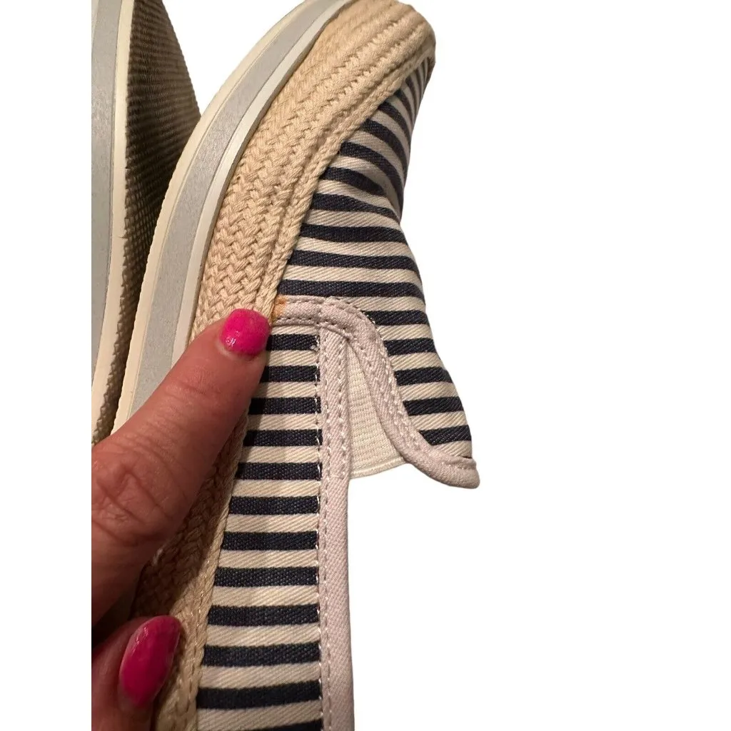 Chinese Laundry Blue And White Stripe Espadrilles‎ Womens Size 8  EU 38.6 #S73-5 - Image 11