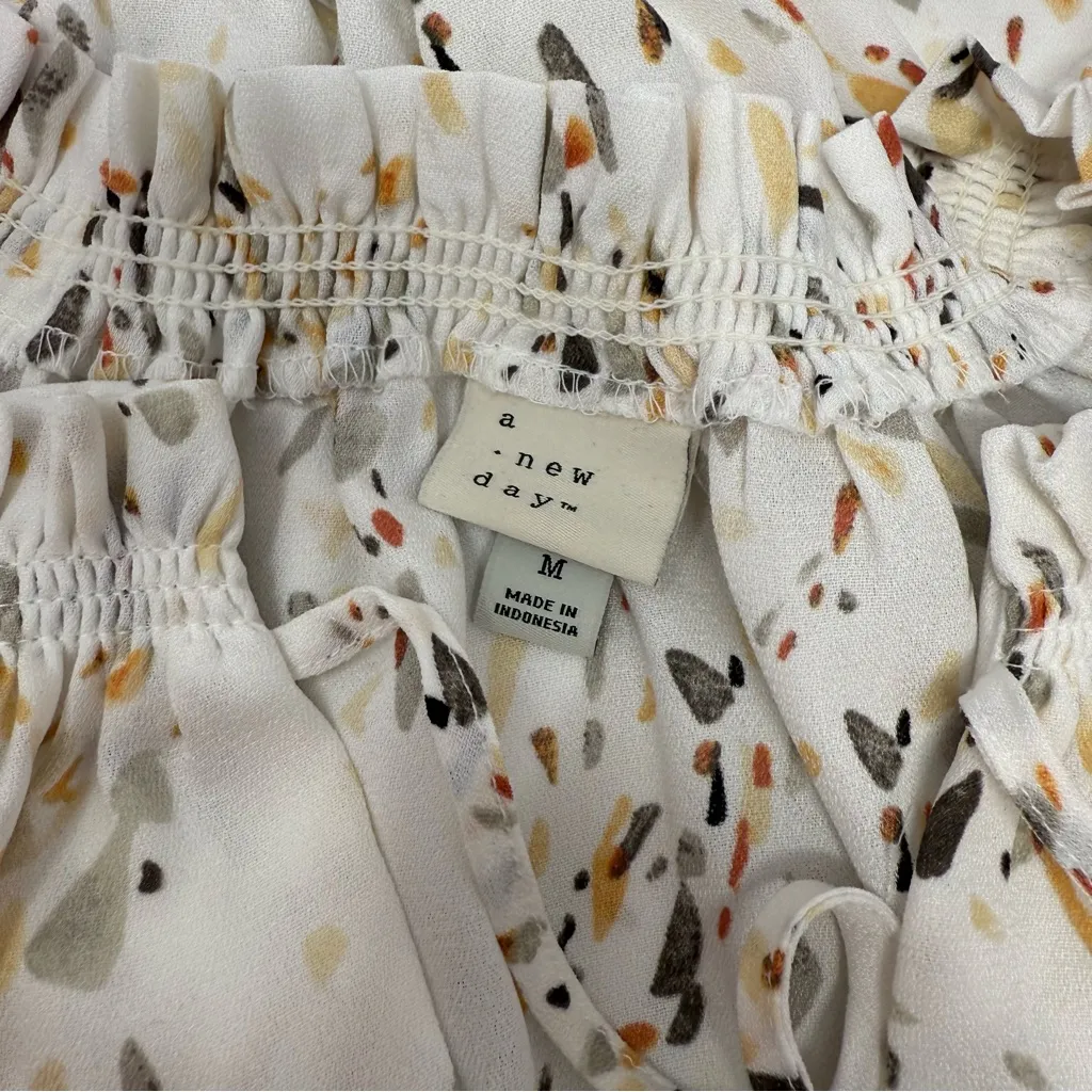 A New Day Set of 2 Black and White Print Long Sleeve Blouses - Image 4