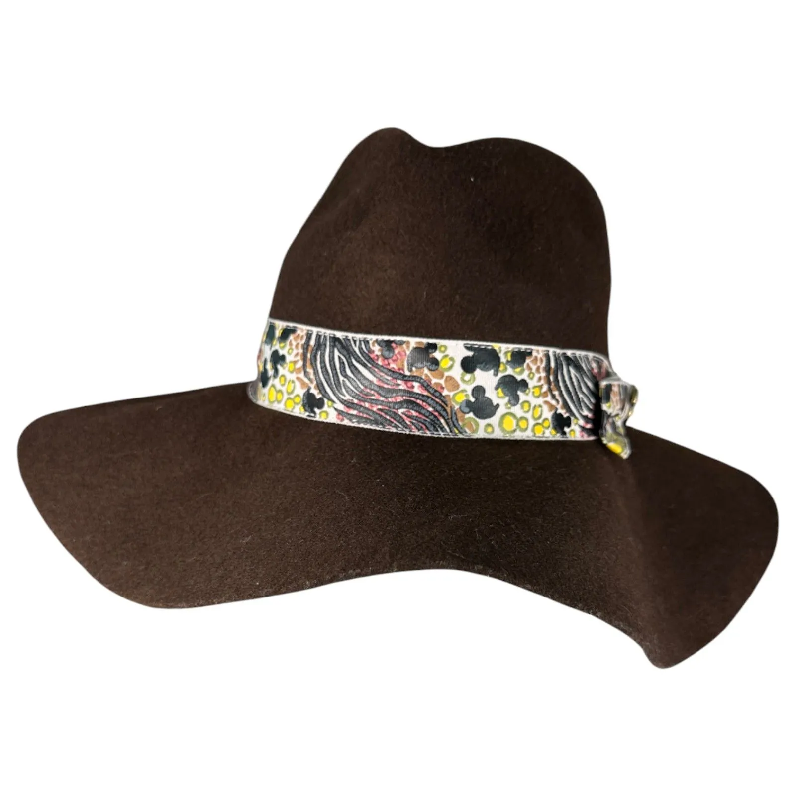 Disney Animal Kingdom Brown Wool Floppy Sun Hat One Size NEW with Tags - Image 3
