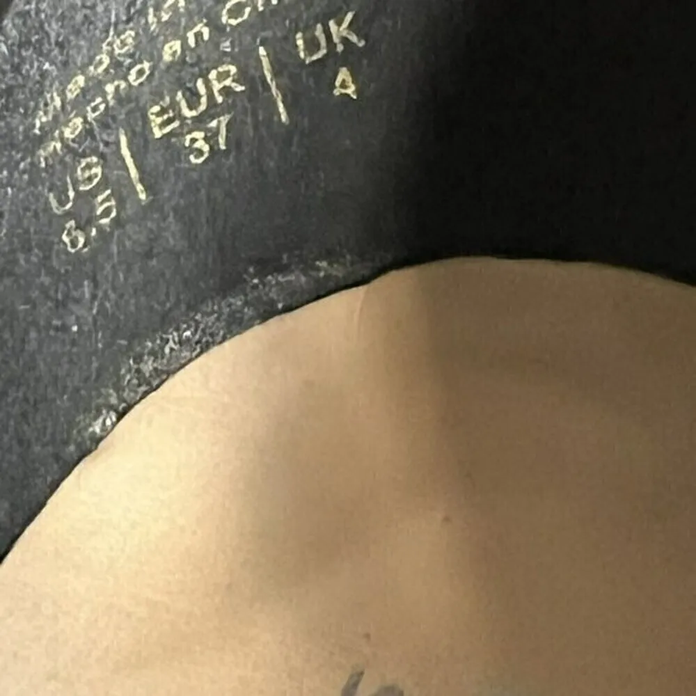 animal print ankle Boots MARKET & SPRUCE 6.5 bootie Block Heel Black Beige Snake - Image 12