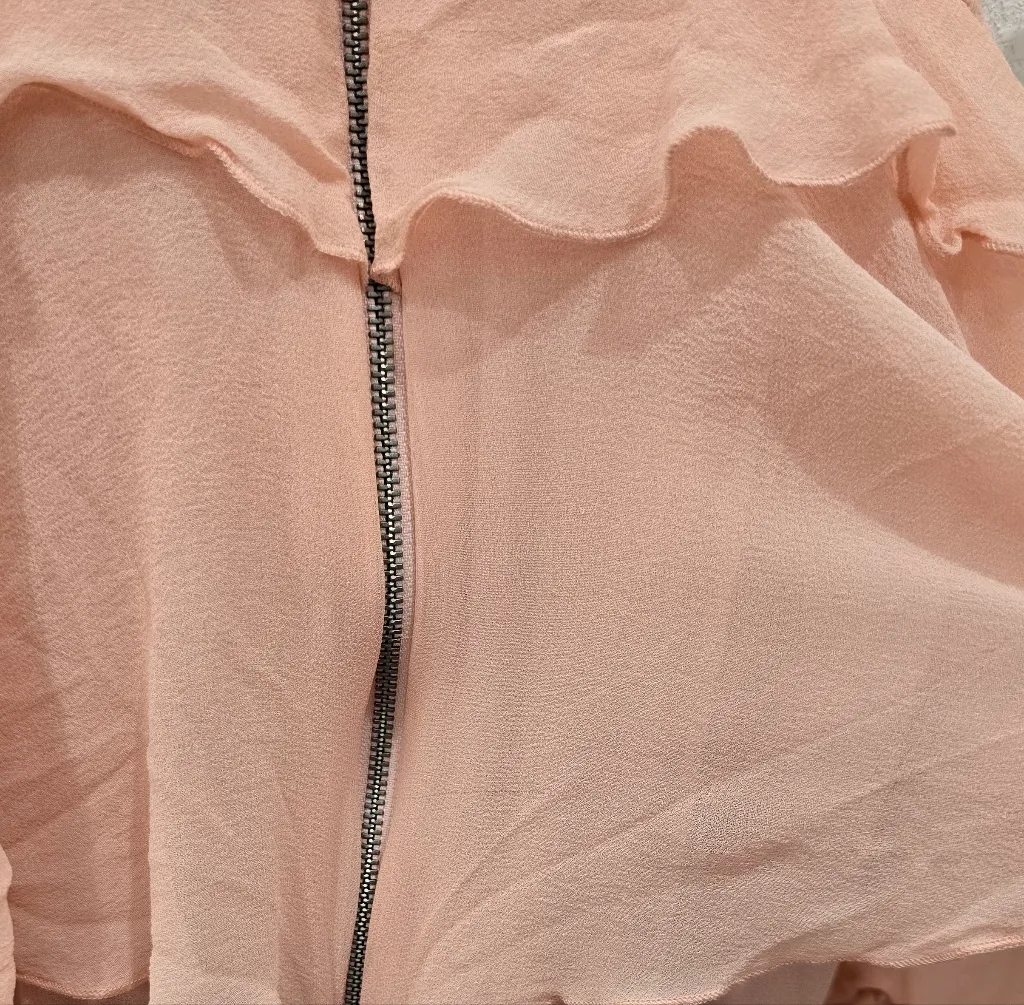 Alice + Olivia Ruffle Cold Shoulder Mini Dress Size 2 - Image 7