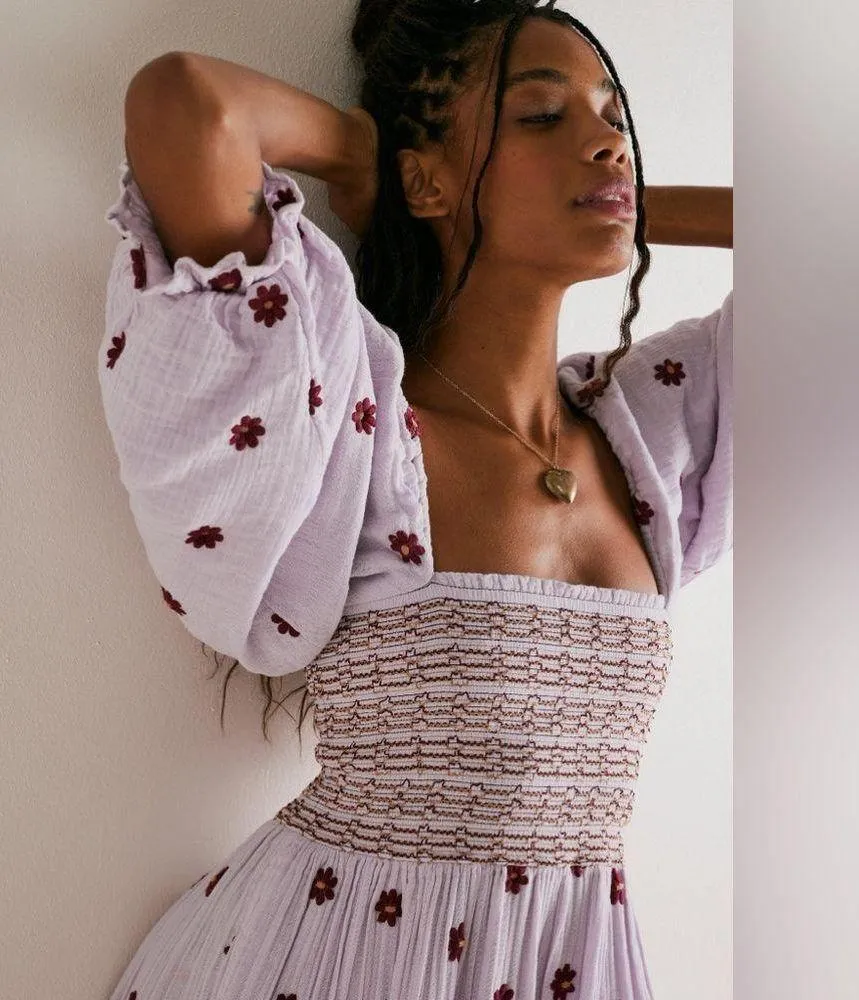 Free people Dahlia Embroidered Maxi Dress - Image 3