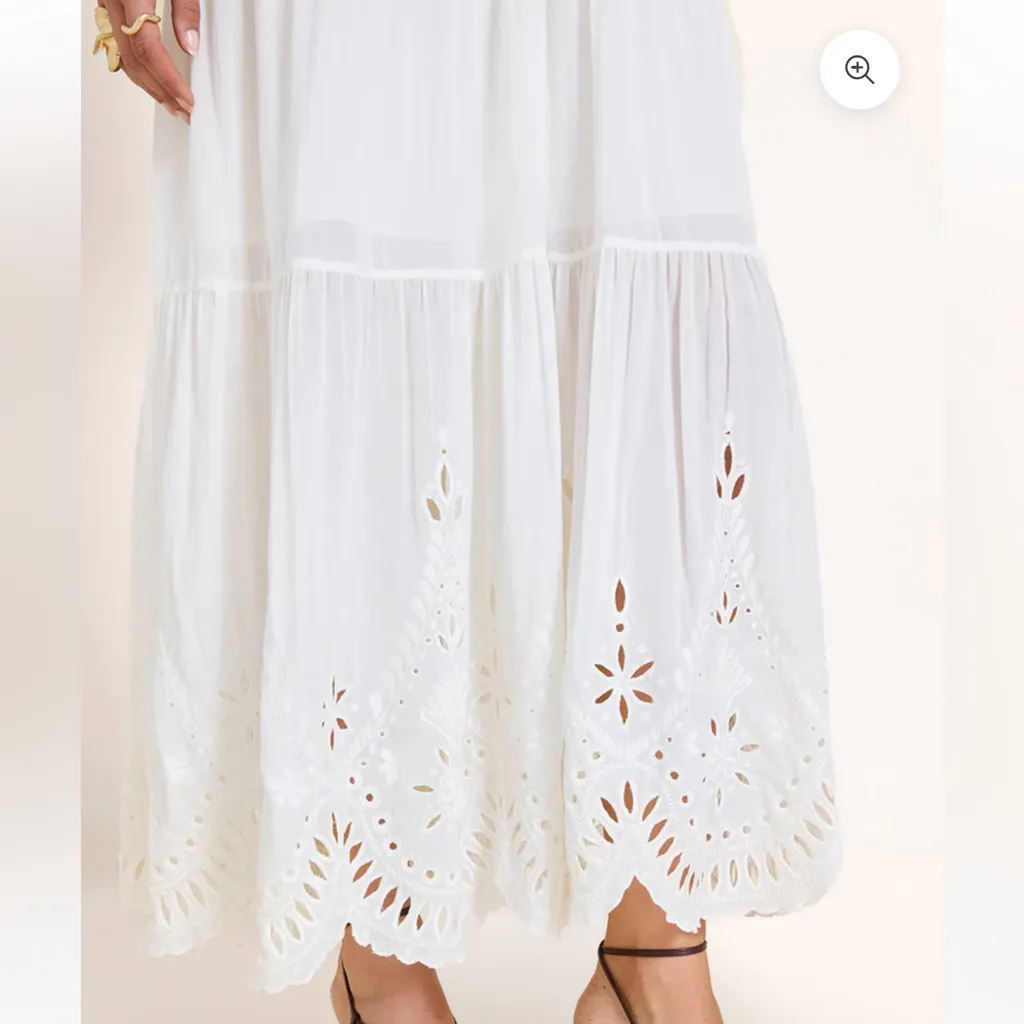 Scarlett Poppies Zephyr Maxi Dress in Vanilla White - Image 5