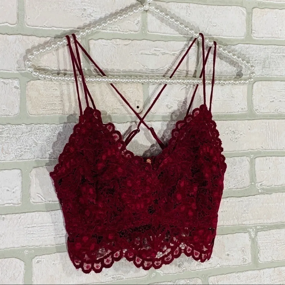 Free People NWT Celine Bralette in Mulberry - Image 3
