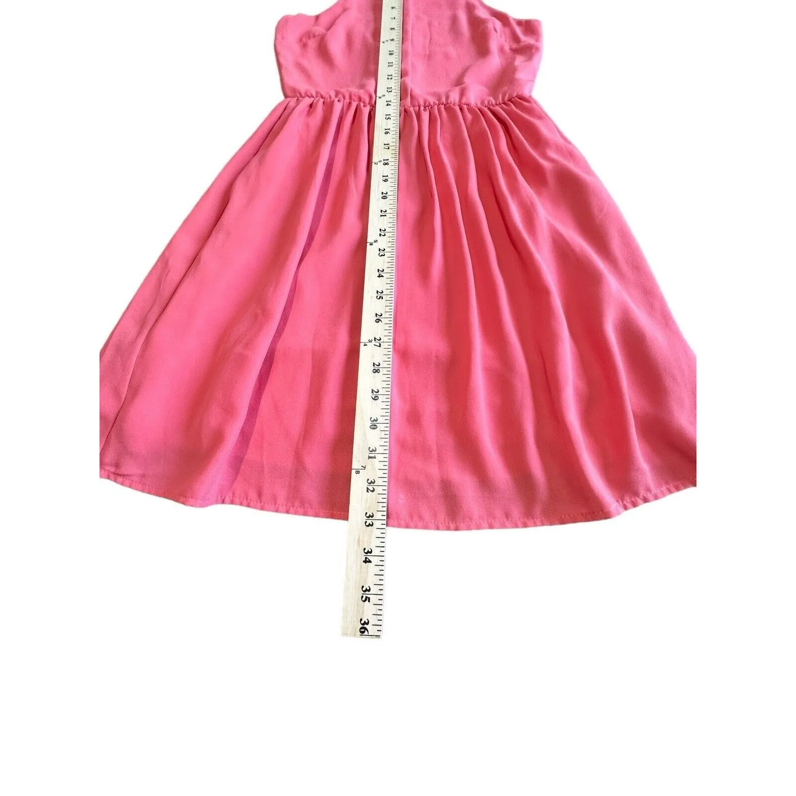 Everly Size‎ Small Coral Pink Goddess Style High Neck Dress Lightweight #I15-5 - Image 6