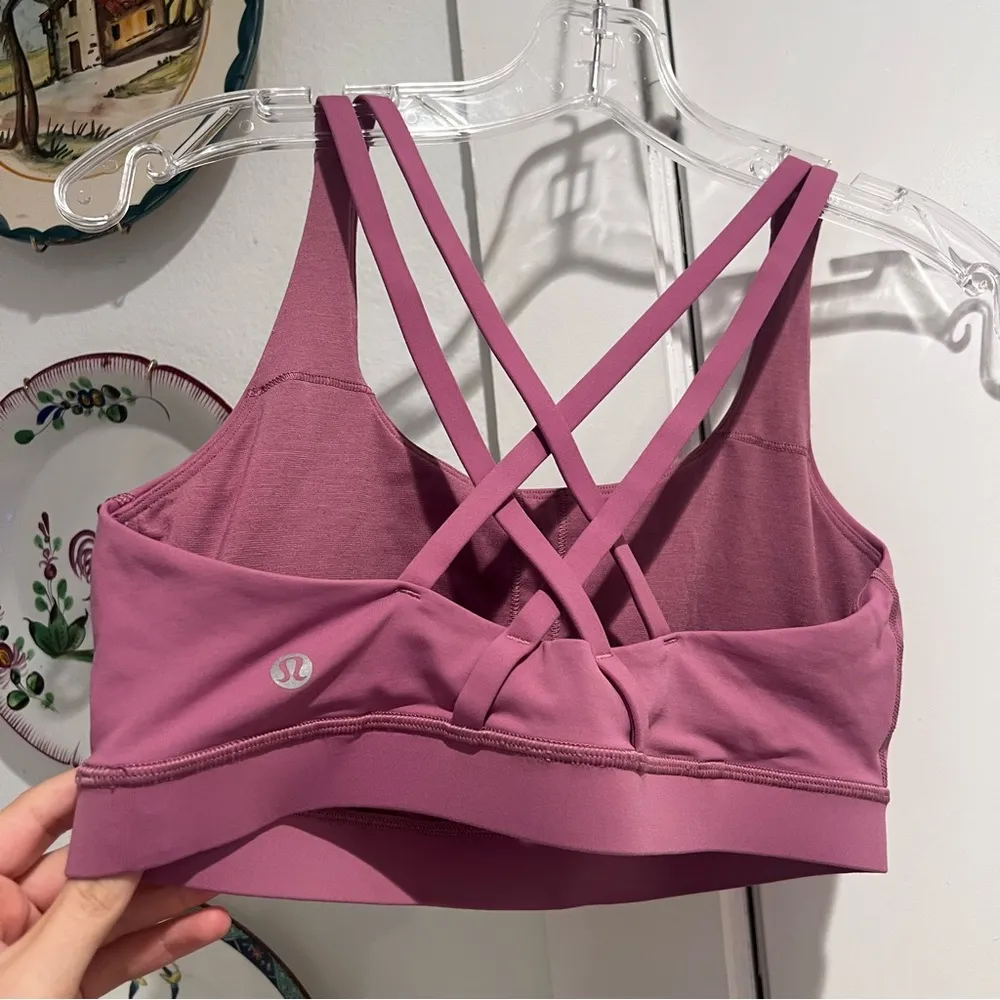 Lululemon Mauve Energy Sports Bra - Image 4